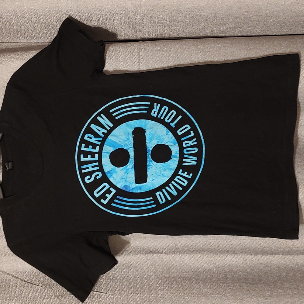 Ed Sheeran Divide World Tour Black Concert Tee Sz Small